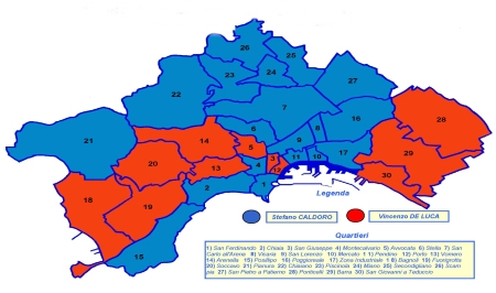 Primo candidato presidente nei quartieri di Napoli