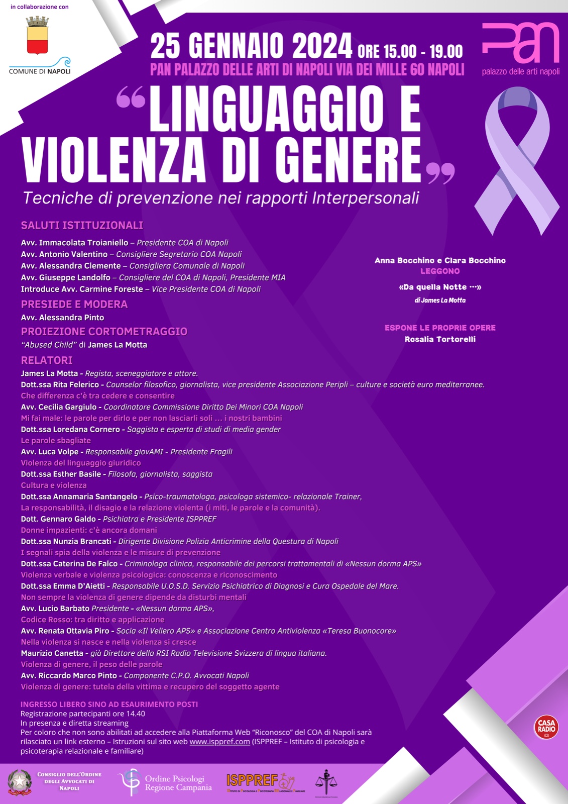 Locandina della conferenza