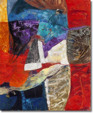 Una delle opere dell'artista