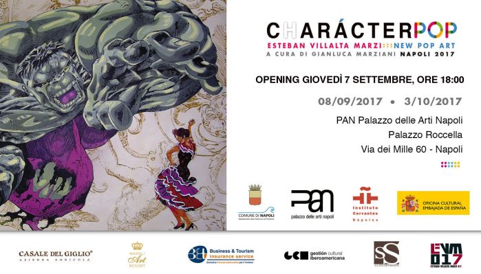 Mostra C(h)arácter Pop di Esteban Villalta Marzi
