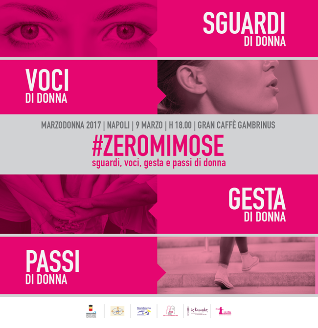 #Zeromimose, sguardi, voci, gesta e passi di donna
