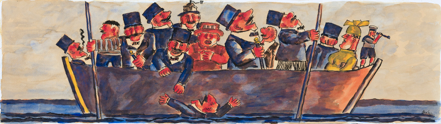 Un disegno della mostra