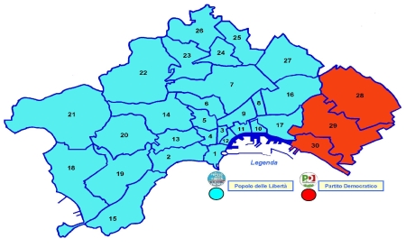 Primo partito nei quartieri di Napoli