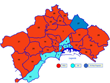 Primo partito nei quartieri di Napoli