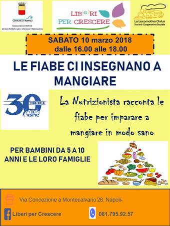 Locandina di "Le fiabe ci insegnano a mangiare"