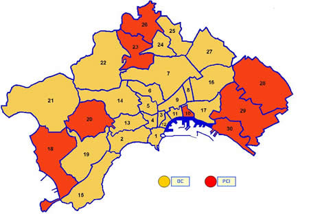 Primo partito nei quartieri di Napoli