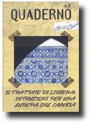 immagine del quaderno CEICC sul Trattato di Lisbona