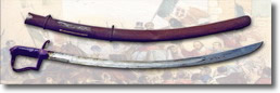 sabre of the 19th century with metal sheath