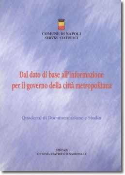 copertina del volume: "dal dato di base all'informazione per il governo della città metropolitana"