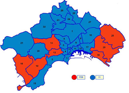 Primo partito nei quartieri di Napoli