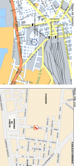mappe del quartiere e della zona dove è ubicato l'asilo