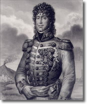 ancient print portraying Gioacchino Murat