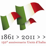 logo anniversario dei 150 anni dell'Unità d'Italia