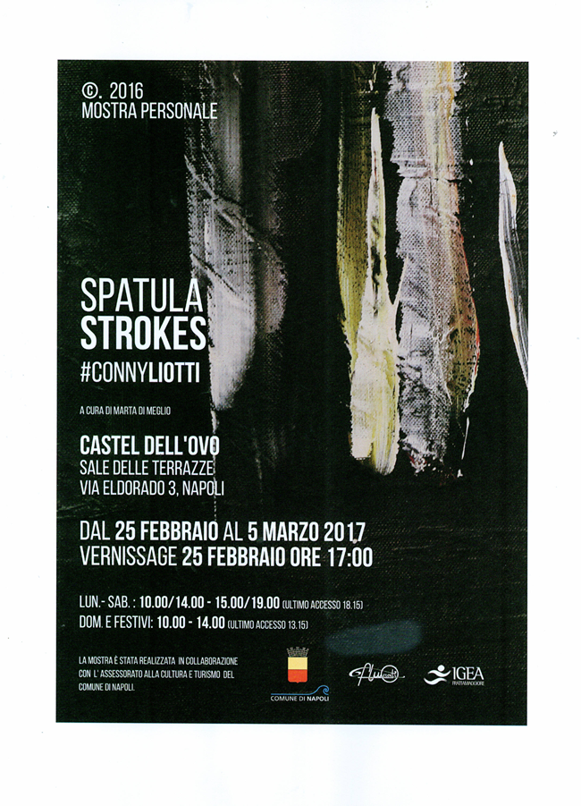 Castel dell'Ovo - Spatula Strokes un percorso tra pittura e istintività