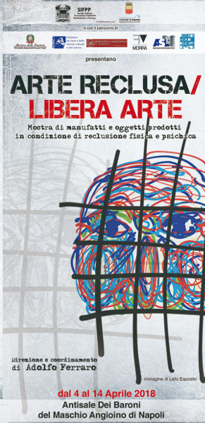 Locandina della mostra arte reclusa/libera arte
