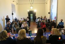 Un momento della presentazione al Maschio Angioino