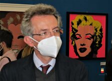 Una immagine della mostra dedicata a Wahrol al PAN