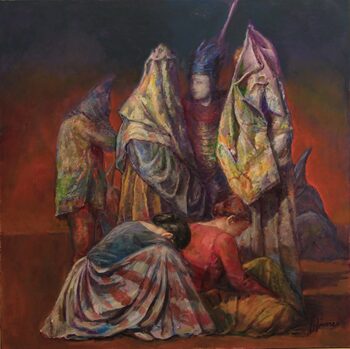 Un'opera dell'artista