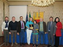 Una targa per la campionessa europea juniores di Judo Susy Scutto