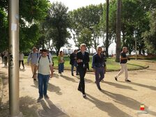 Lavori in Villa Comunale e restauro della statua del Fauno con cembali