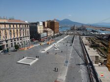 Una foto dall'alto di piazza Municipio