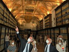 Restituiti alla città l'antico atrio del Platano dell'Archivio di Stato e l'ex sala del Capitolo che custodisce i volumi del catasto onciario di età settecentesca  