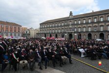 Una foto della marcia di Libera
