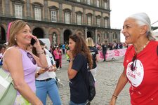 La partenza della Race for the cure in piazza del Plebiscito