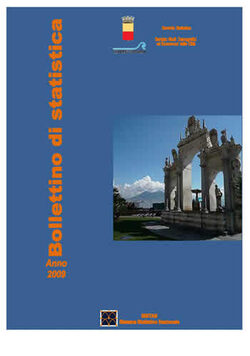 copertina bollettino di statistica 2009