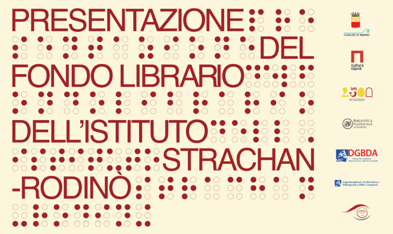 Presentazione del fondo librario in braille della Fondazione Strachan-Rodinò