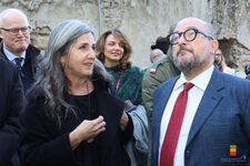 Aa Palazzo Fuga sopralluogo congiunto del Ministro della Cultura Sangiuliano con il Sindaco Manfredi