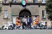 Bici elettriche per la pulizia della città, presentati i nuovi mezzi Asia 