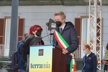 Una foto della marcia di Libera