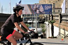 Una foto della inaugurazione della gara velica