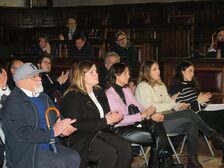 Un momento della presentazione nella Sala dei Baroni