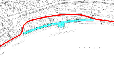 planimetria dell'area interessata dal dispositivo di traffico