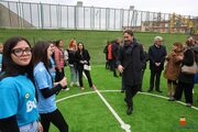 Inaugurato un campetto di calcio per le ragazze e i ragazzi del rione Amicizia 
