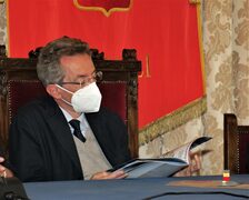 Un momento della conferenza stampa