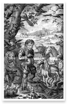 Illustrazione tratta da un'edizione londinese del 1694 de Le favole di Esopo