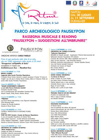 Programma Rassegna musicale e reading “Pausilypon – Suggestioni all’Imbrunire”