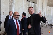 Aa Palazzo Fuga sopralluogo congiunto del Ministro della Cultura Sangiuliano con il Sindaco Manfredi