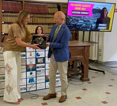 Un momento della premiazione