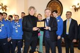 In sala Giunta la Napoli Futsal vincitrice della Coppa Italia