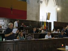 Una foto della seduta del Consiglio comunale che ha approvato il bilancio di previsione