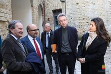 Aa Palazzo Fuga sopralluogo congiunto del Ministro della Cultura Sangiuliano con il Sindaco Manfredi