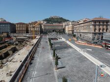 Una foto dall'alto di piazza Municipio
