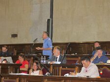 Una foto della seduta del Consiglio comunale che ha approvato il bilancio di previsione