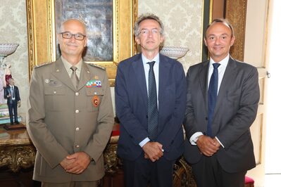 Il Sindaco ha ricevuto il Generale Vasco Angelotti, Capo di Stato Maggiore presso il Comando delle Forze armate Alleate di Napoli