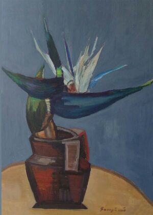 un'opera dell'artista