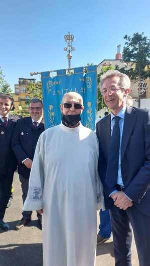 Il Sindaco Manfredi alla messa di ringraziamento per la canonizzazione di San Giustino Russolillo